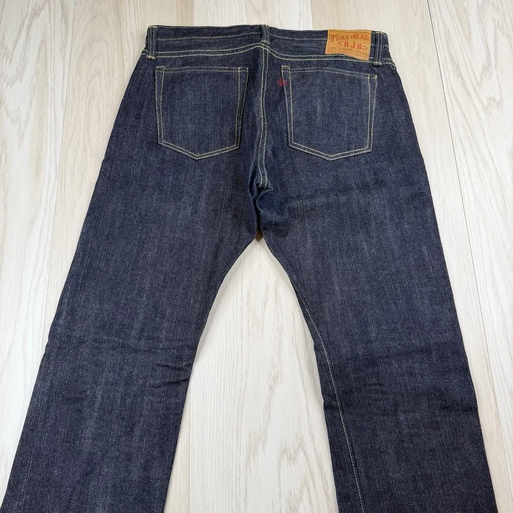 The Flat Head  X Real Japan Blues D109FXR Selvedge Raw Denim Jeans 33x36